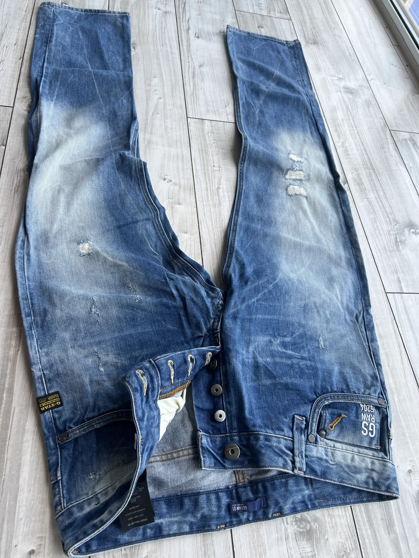 Джинсы (W32/L32) G-Star Raw Attacc Low Straight - миниатюра 8