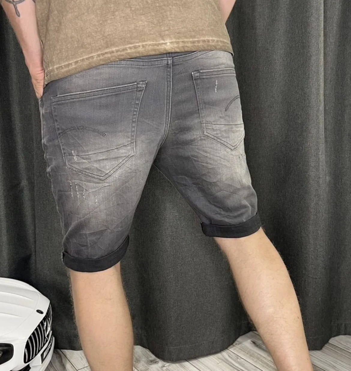 Шорты (W32) G-Star Raw 3301 Slim 1/2 (Индия) - миниатюра 5