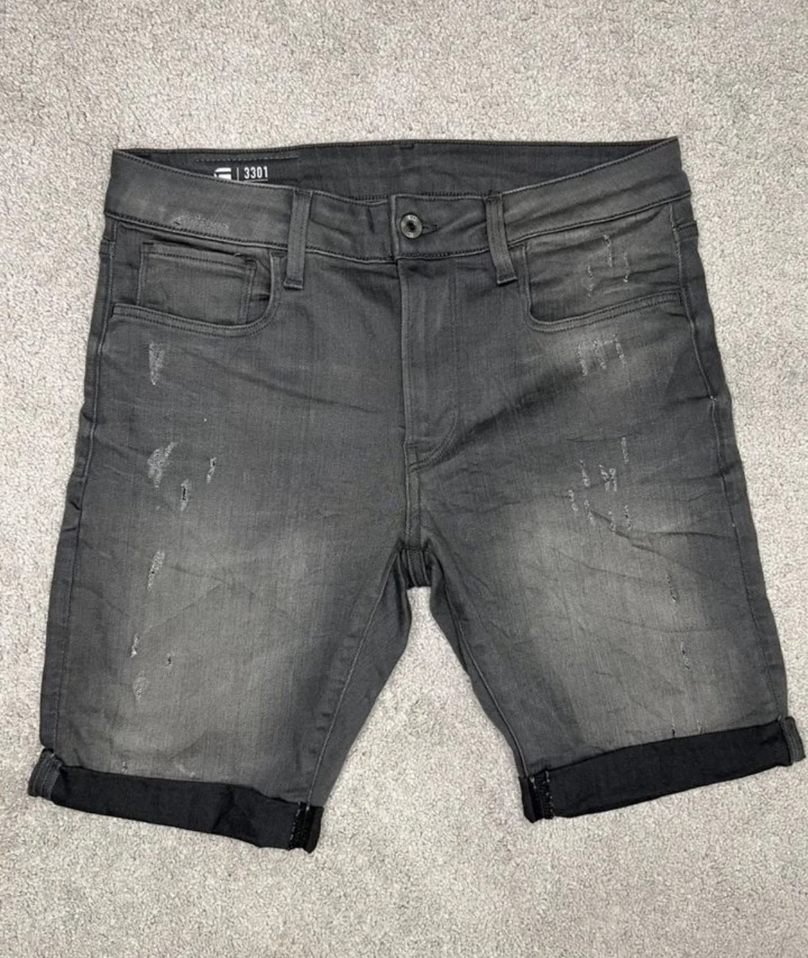 Шорты (W32) G-Star Raw 3301 Slim 1/2 (Индия) - миниатюра 7