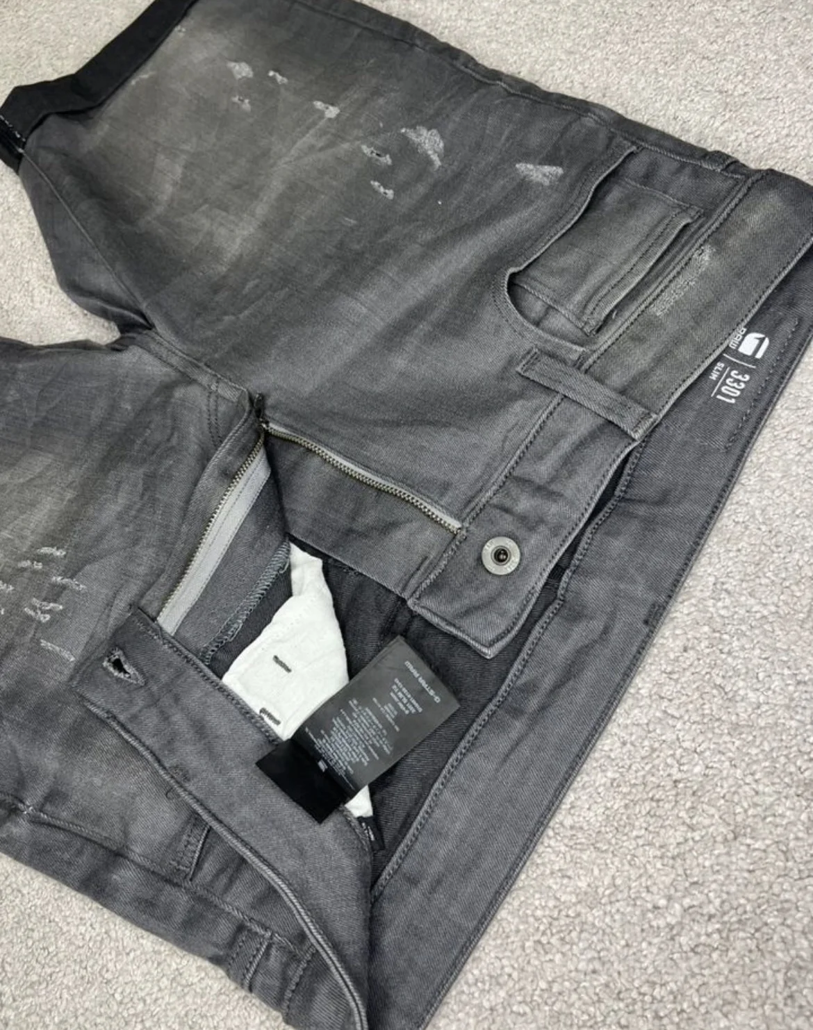 Шорты (W32) G-Star Raw 3301 Slim 1/2 (Индия) - миниатюра 8