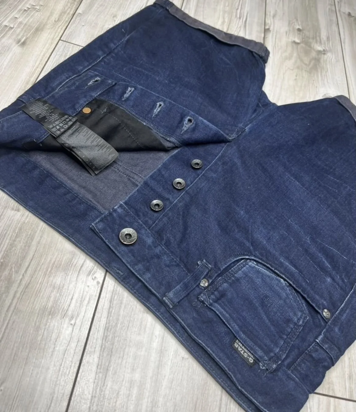 Джинсовые шорты (W32) G-Star Raw A Crotch 1/2 - миниатюра 8