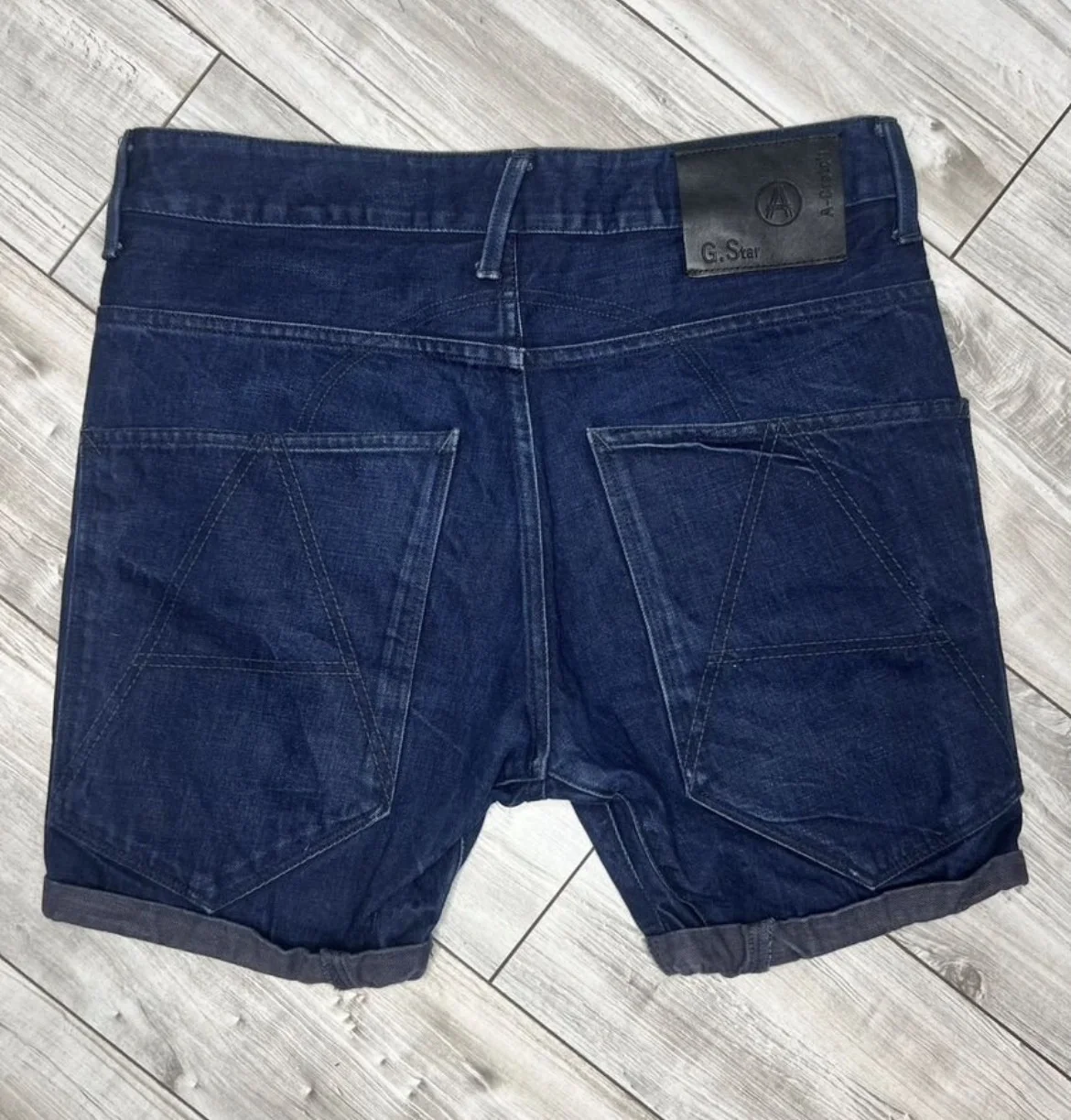 Джинсовые шорты (W32) G-Star Raw A Crotch 1/2 - миниатюра 9