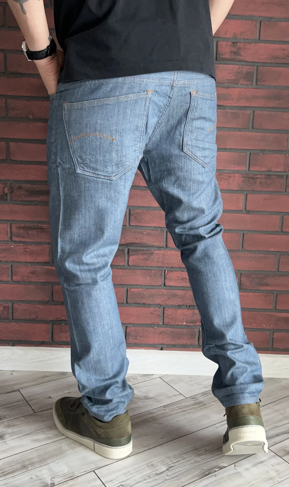 Джинсы (W34/L32) G-Star Raw 3301 Tapered RL(Индия) - миниатюра 4