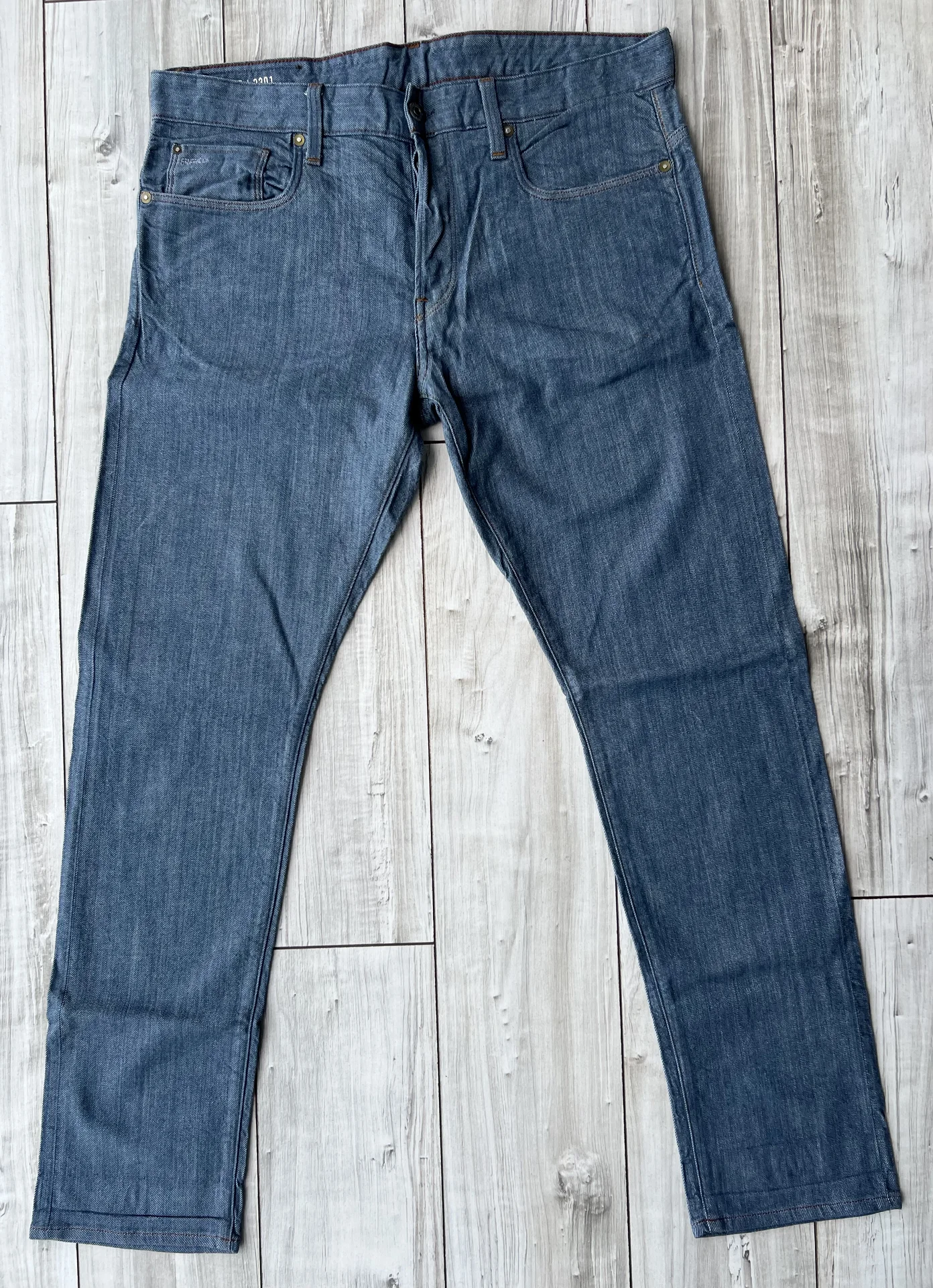 Джинсы (W34/L32) G-Star Raw 3301 Tapered RL(Индия) - миниатюра 7