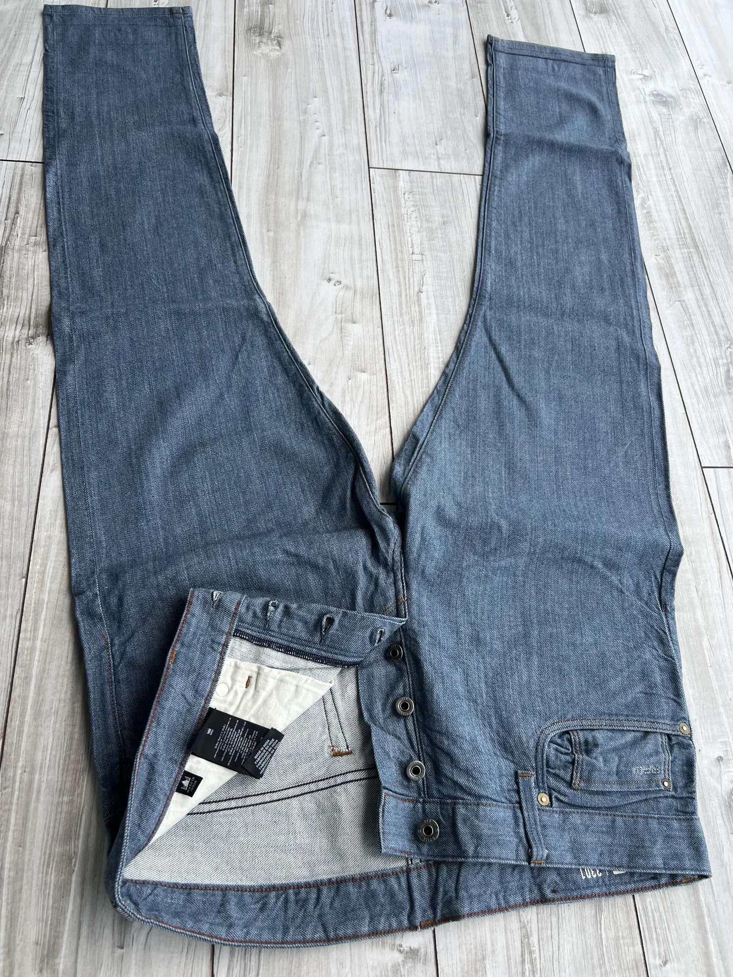 Джинсы (W34/L32) G-Star Raw 3301 Tapered RL(Индия) - миниатюра 8