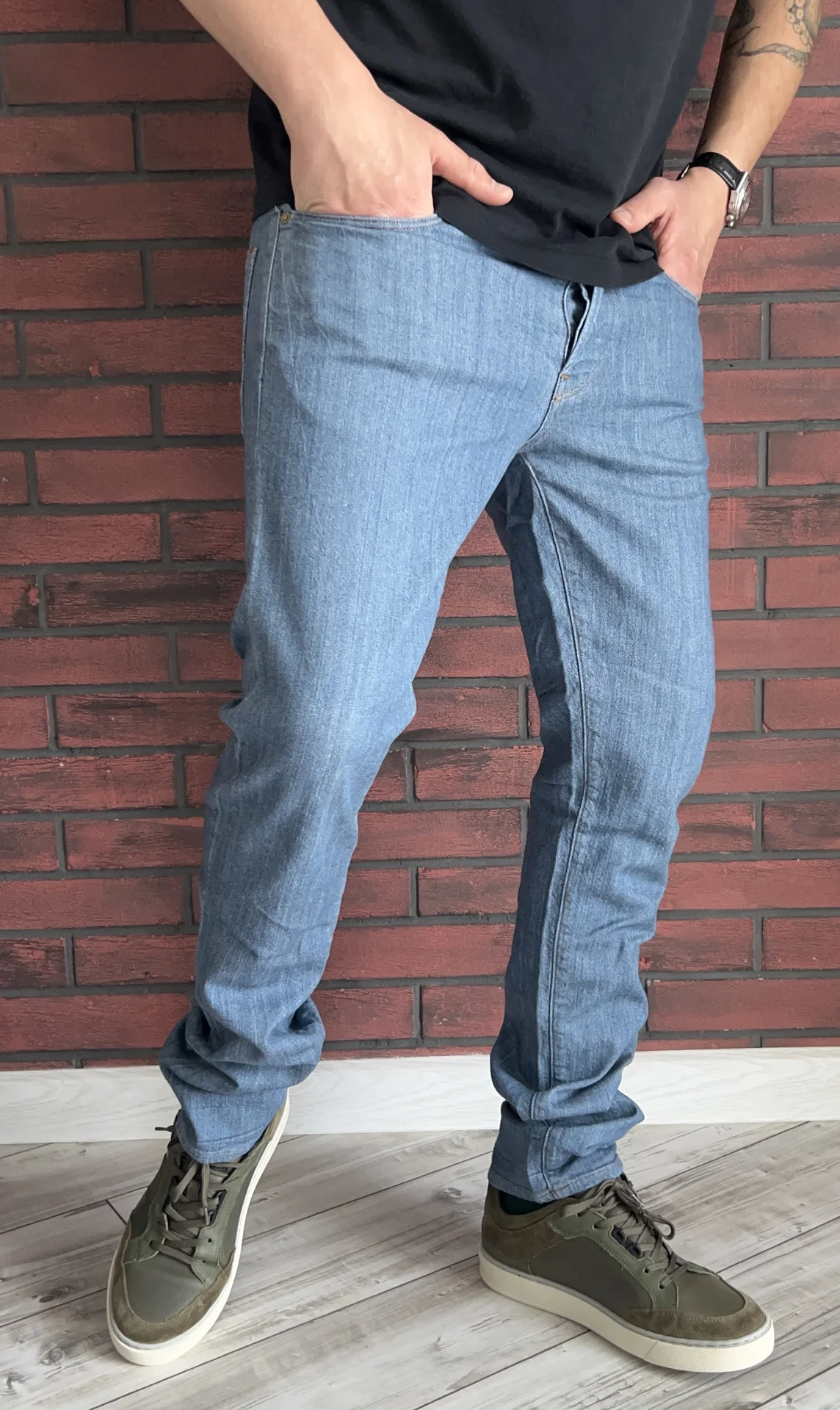 Джинсы (W32/L36) G-Star Raw 3301 Tapered RL(Индия) - миниатюра 3