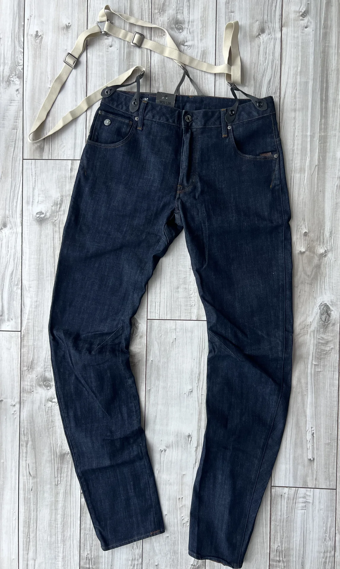 Джинсы (W32/L36) G-Star Raw Arc 3D Slim Braces - миниатюра 7