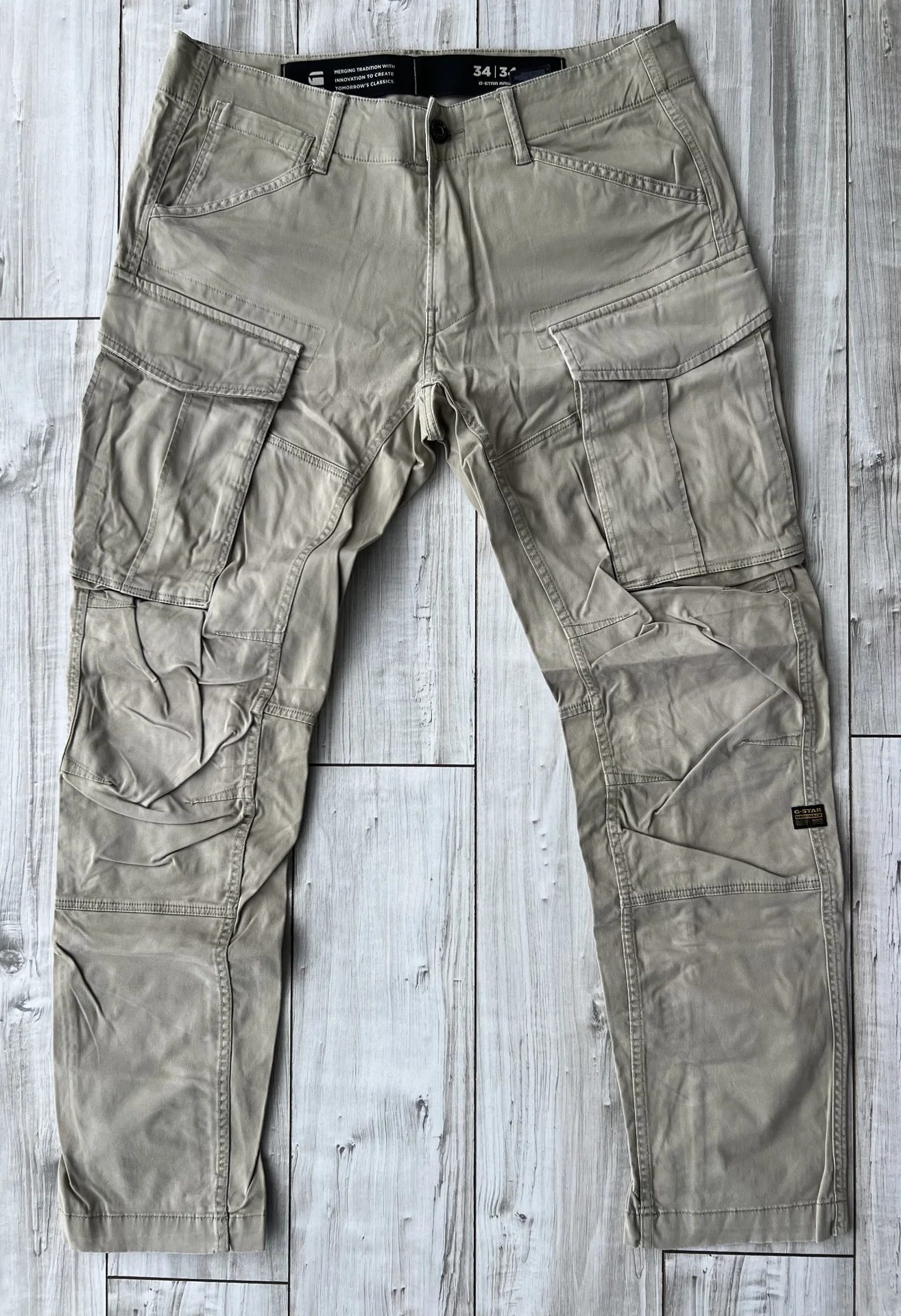 Брюки (W34/L34) G-Star Cargo 3D Regular Tapered - миниатюра 7