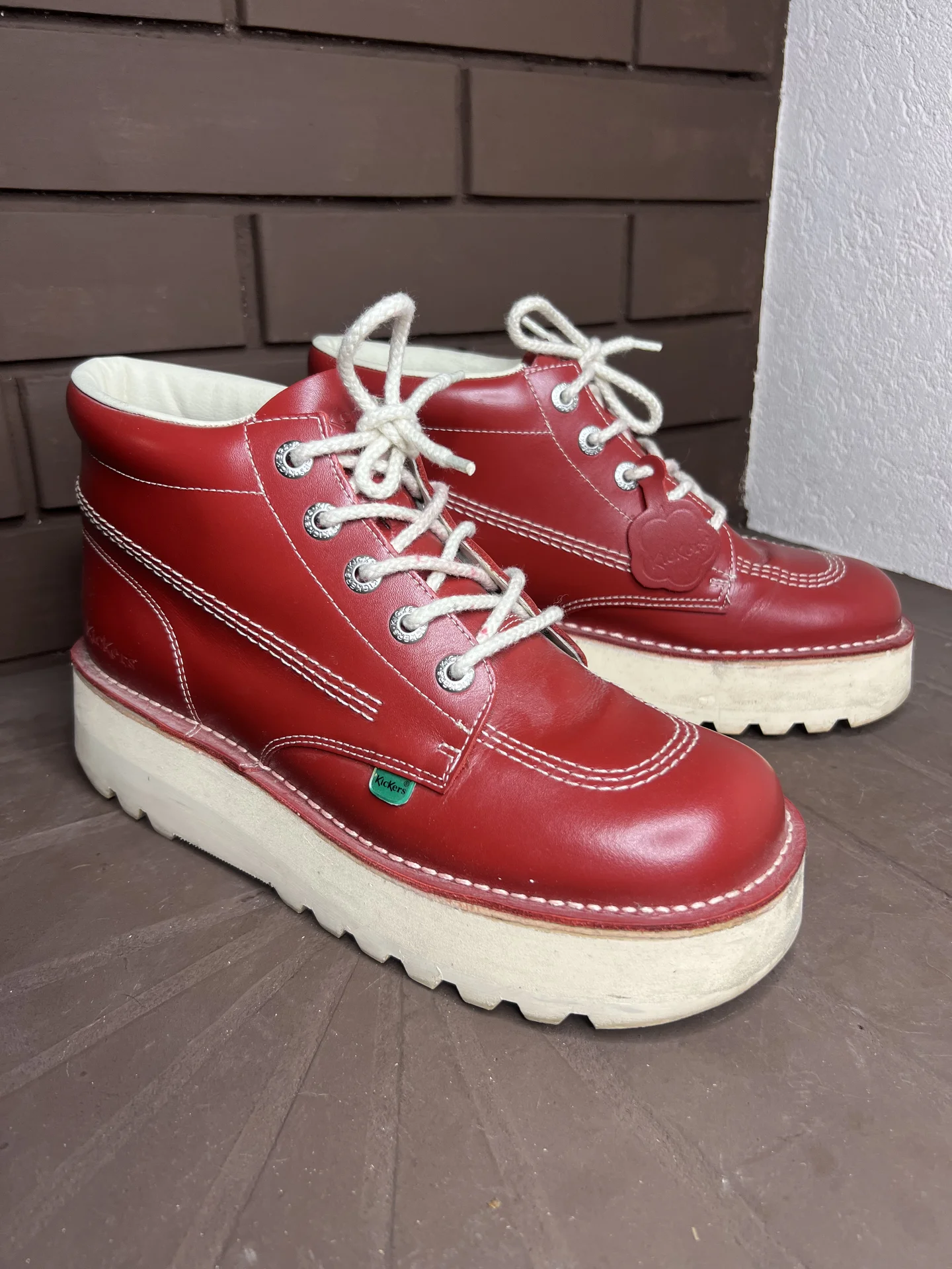 Кожаные ботинки (43) Kickers (Индия) - изображение 1