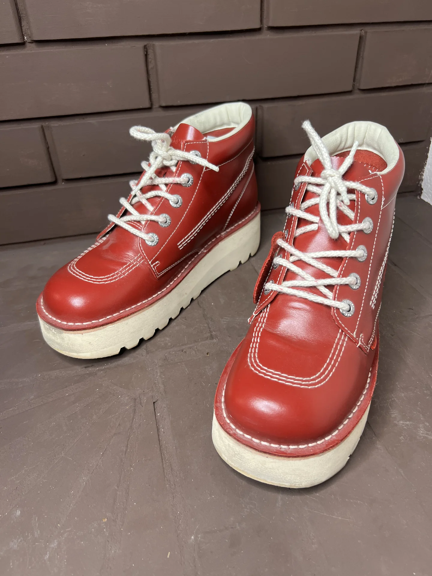 Кожаные ботинки (43) Kickers (Индия) - миниатюра 4