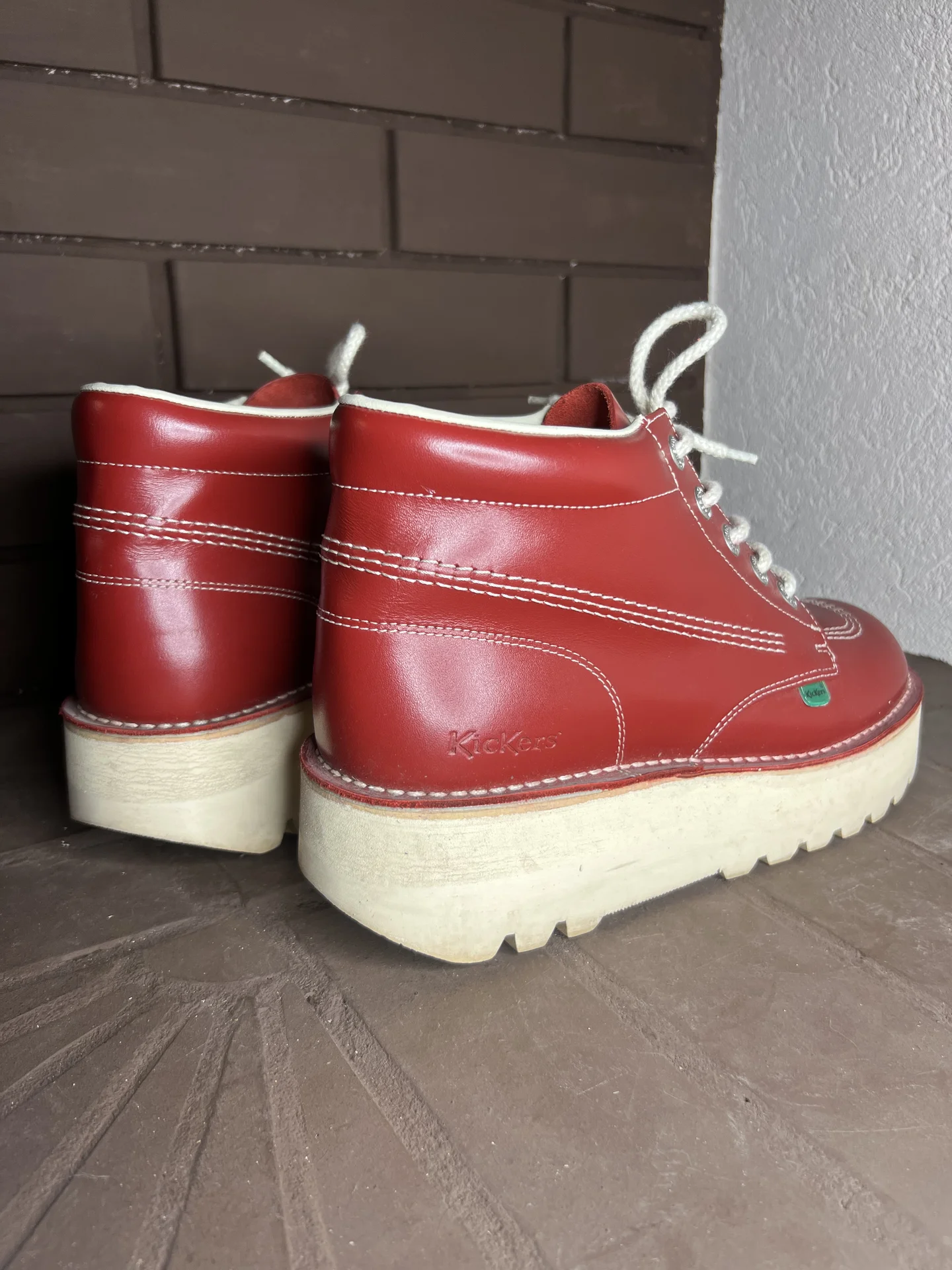 Кожаные ботинки (43) Kickers (Индия) - миниатюра 5