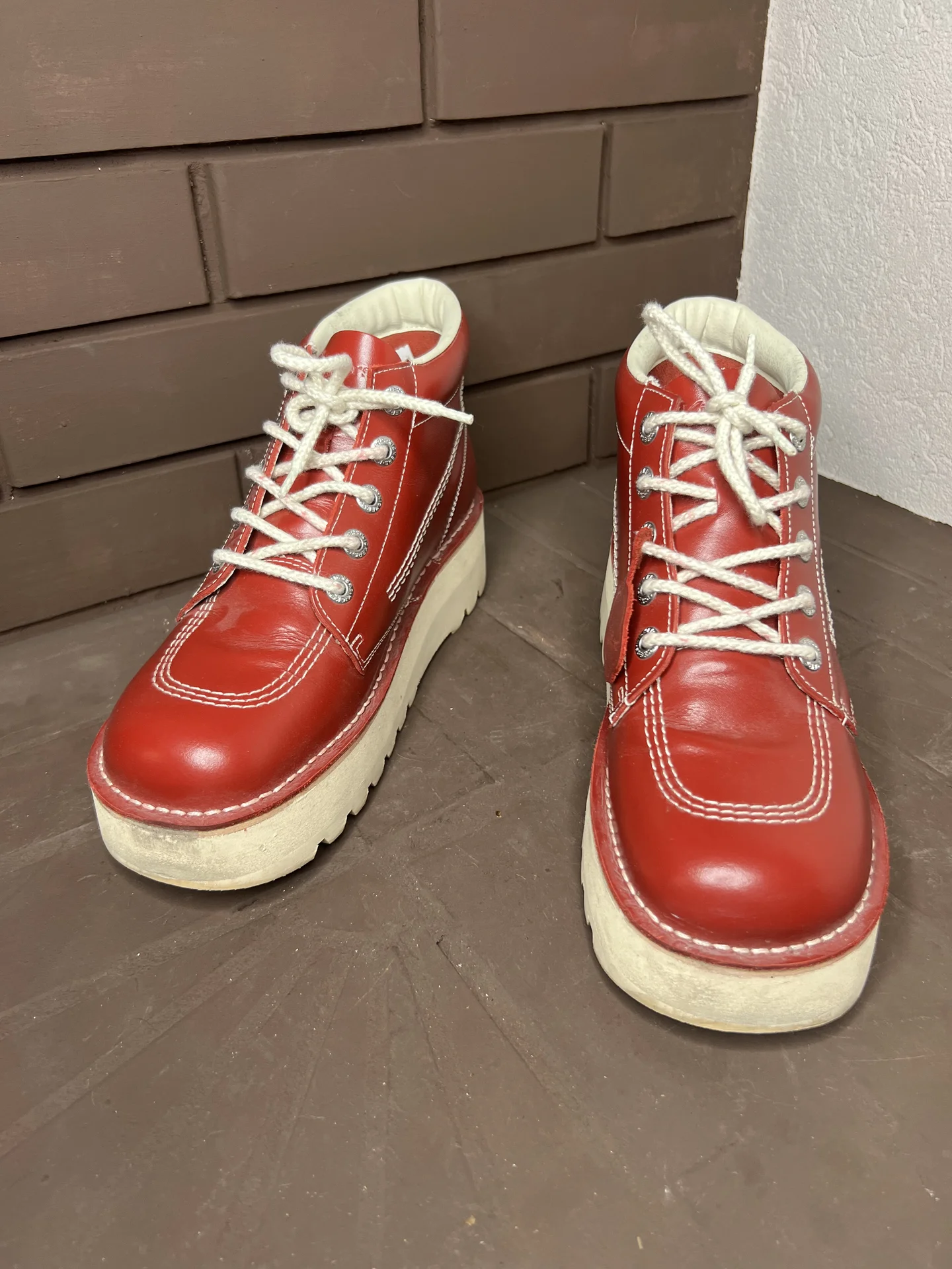 Кожаные ботинки (43) Kickers (Индия) - миниатюра 6