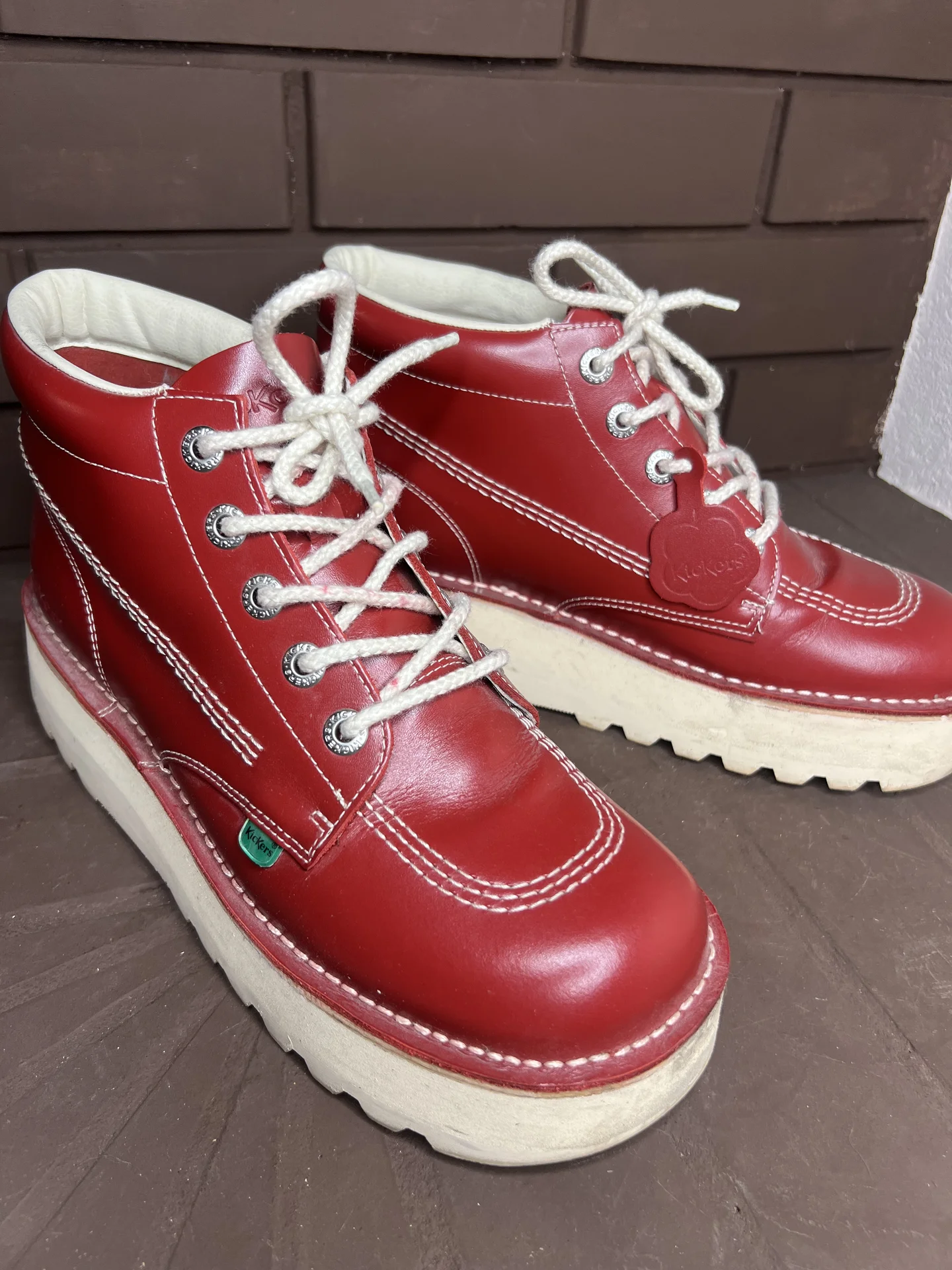 Кожаные ботинки (43) Kickers (Индия) - миниатюра 7