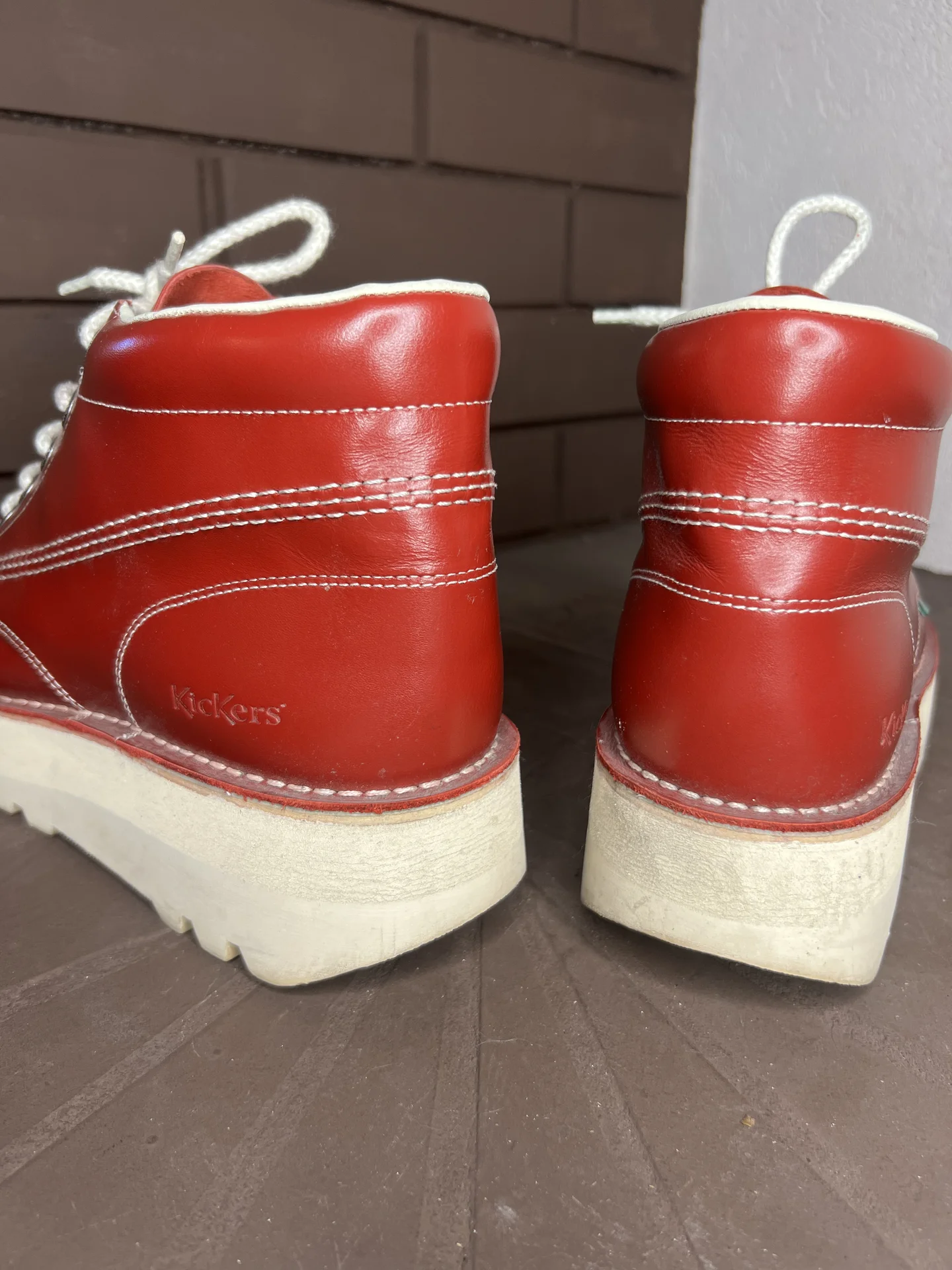 Кожаные ботинки (43) Kickers (Индия) - миниатюра 8