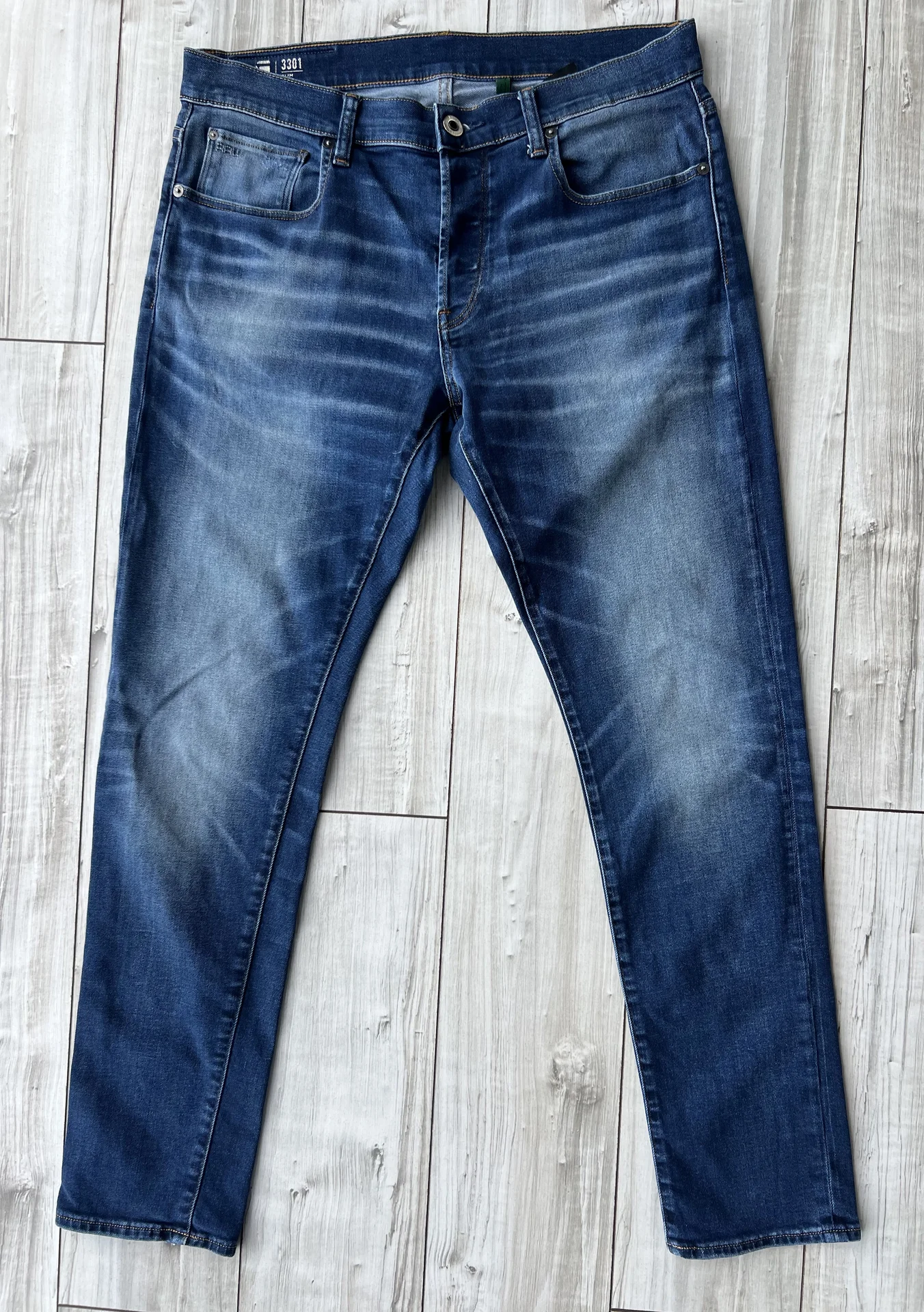 Джинсы (W33/L32) G-Star Raw 3301 Slim (Вьетнам) - миниатюра 7
