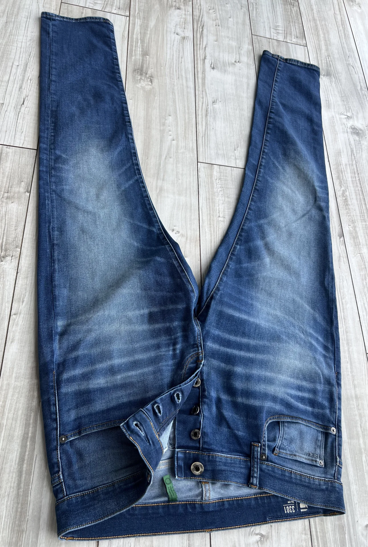 Джинсы (W33/L32) G-Star Raw 3301 Slim (Вьетнам) - миниатюра 8