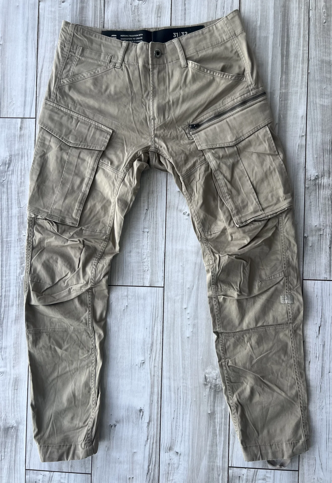 Cargo G-Star Raw Rovic Zip 3D Straight Tapered - миниатюра 7