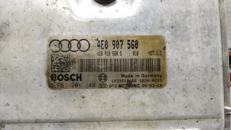 Блок управления двигателем Audi A8 D3/Д3 BFM 2006 - миниатюра 5