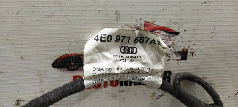 Проводка двери задняя правая Audi A8 D3/Д3 BFM - миниатюра 6