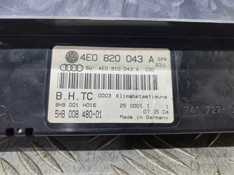 Блок управления климат-контролем Audi A8 Д3/D3 BFM - миниатюра 6
