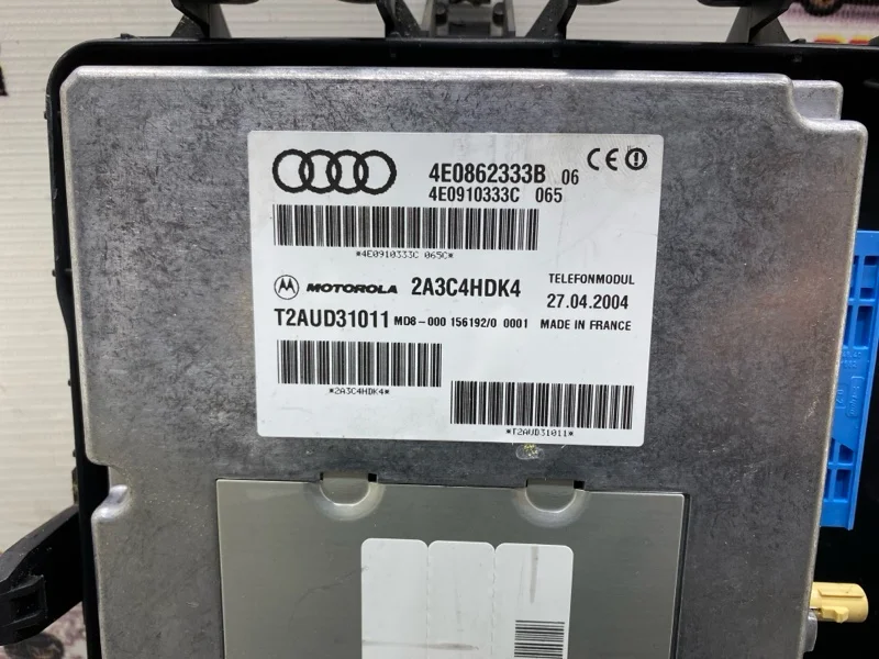 Блок управления телефоном Audi A8 Д3/D3 BFM 2006 - миниатюра 7