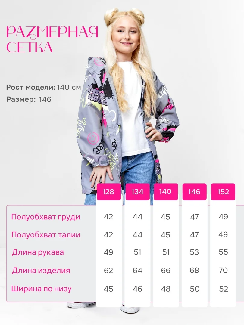 Ветровка для девочки - миниатюра 2