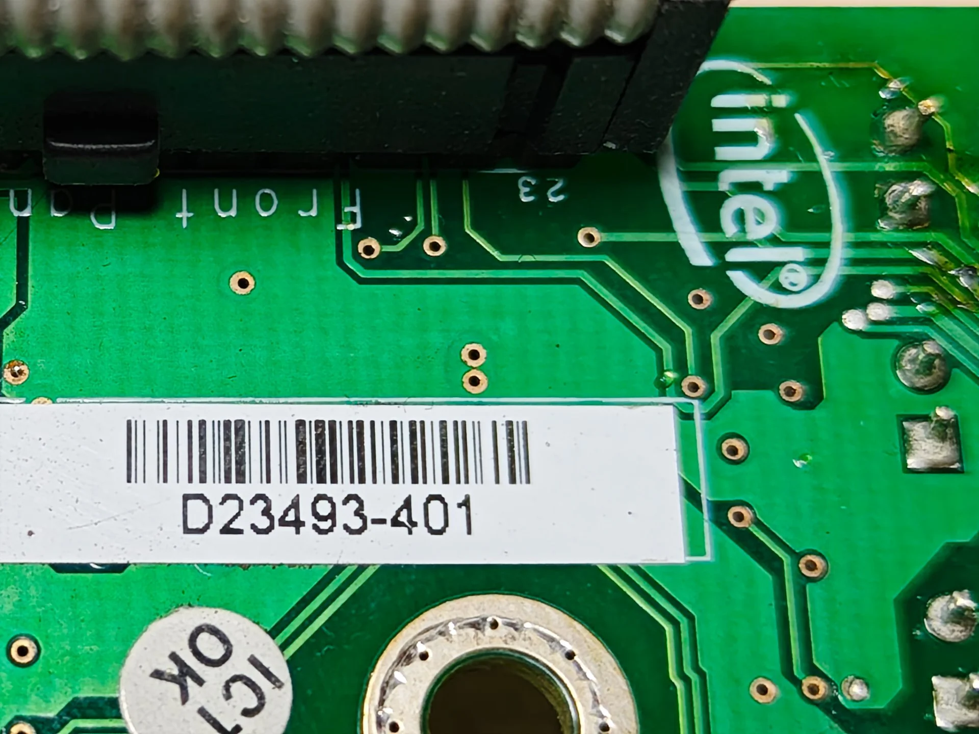 D23493-401 SC5400 Front Panel Board Intel C63684-001 (D23493-401) Индикаторная плата передней панели - миниатюра 2