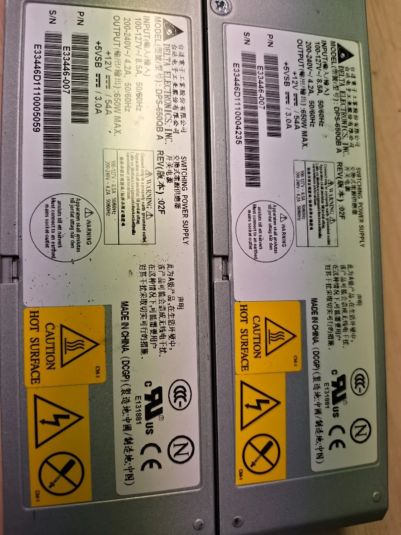 E33446-007 650w SR1625 Hot Swap PSU блок питания Intel - миниатюра 3