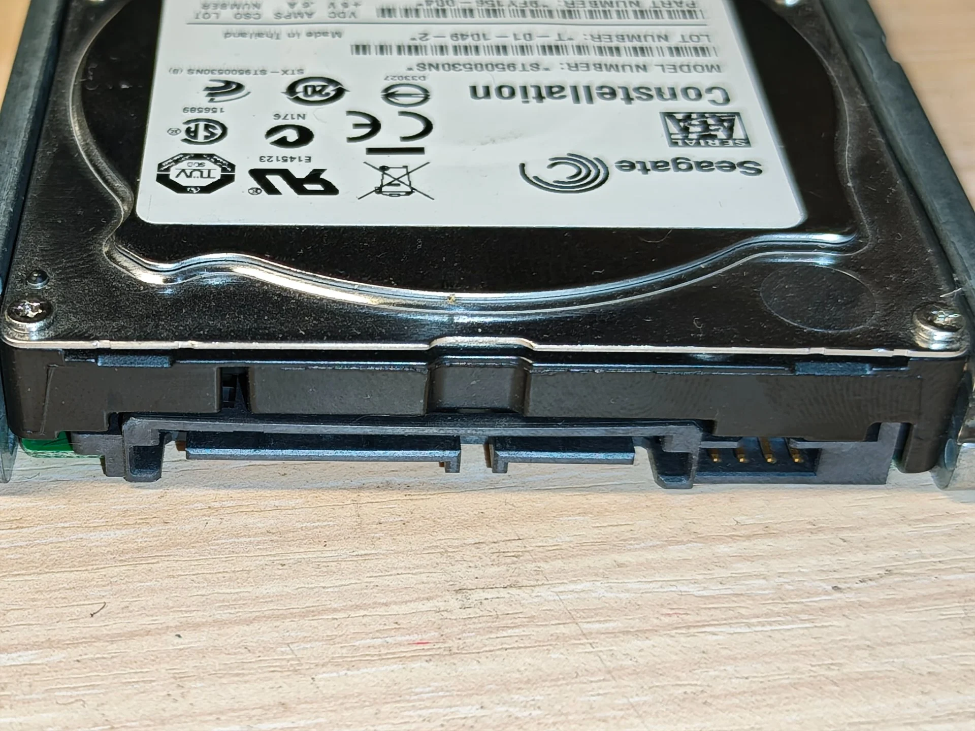 Жесткий диск Seagate 500GB 3G 7.2K 2.5in SATA, ST9500530NS - миниатюра 4