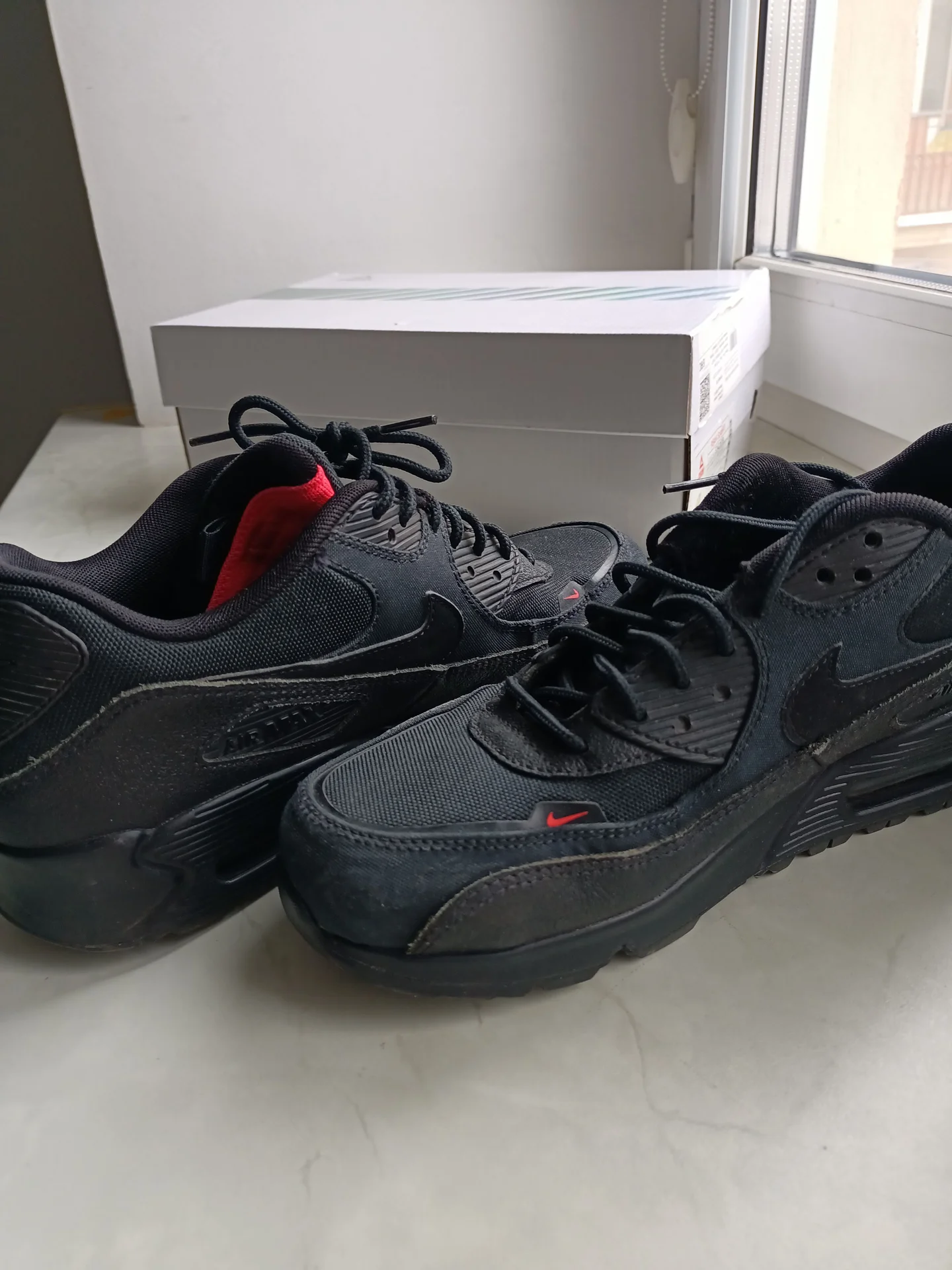 Кроссовки Nike Air Max 90 Cordura triple black - миниатюра 7