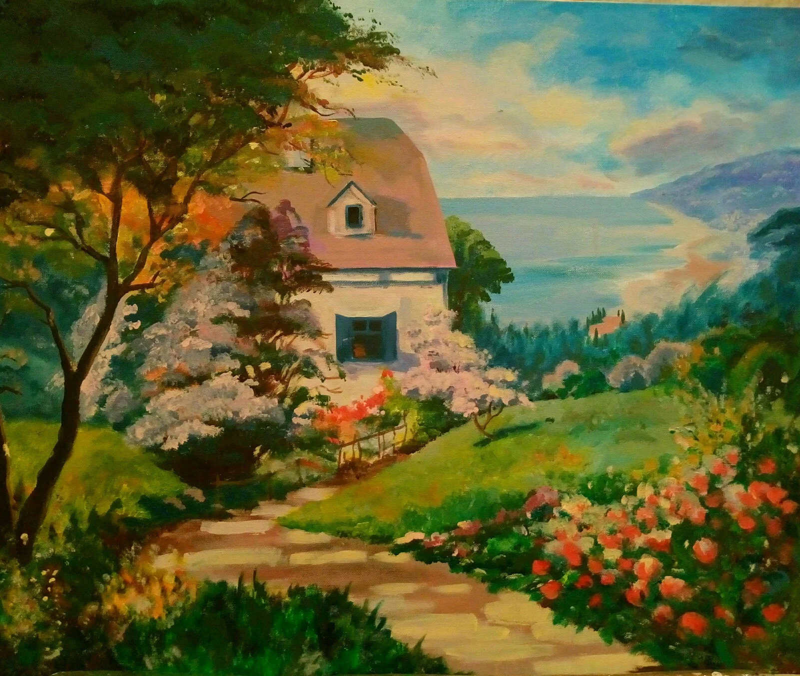 Картина Домик у моря - изображение 1