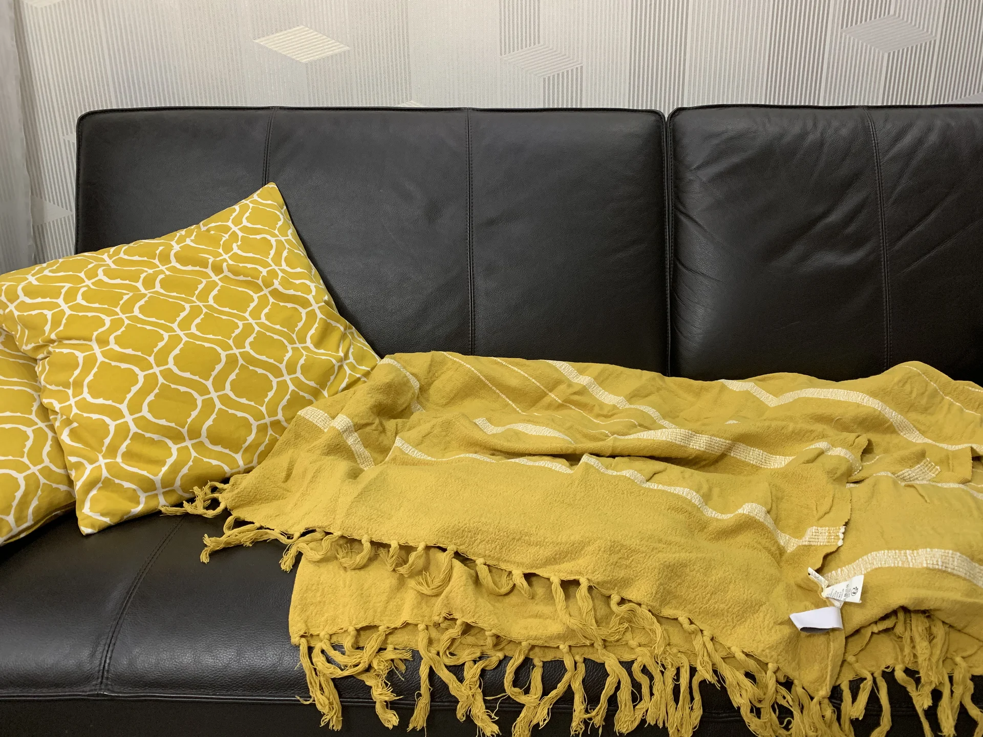 Плед с бахромой