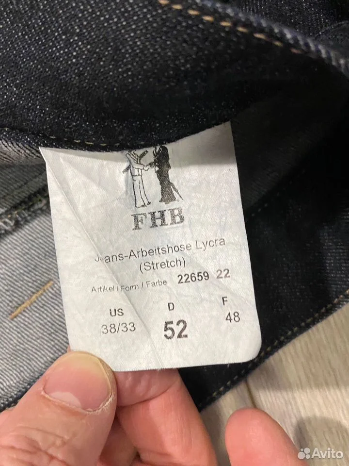 Рабочие джинсы «FHB»/52/Оригинал - миниатюра 4