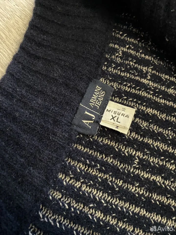 Винтажный джемпер Armani Jeans/XL/Оригинал - миниатюра 3