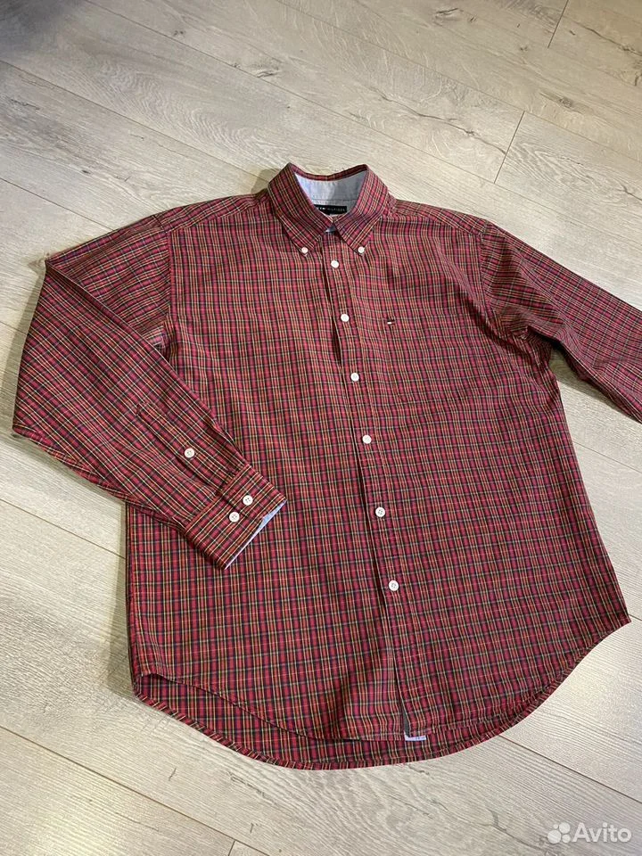Рубашка Tommy Hilfiger в клетку/L/Оригинал - миниатюра 2
