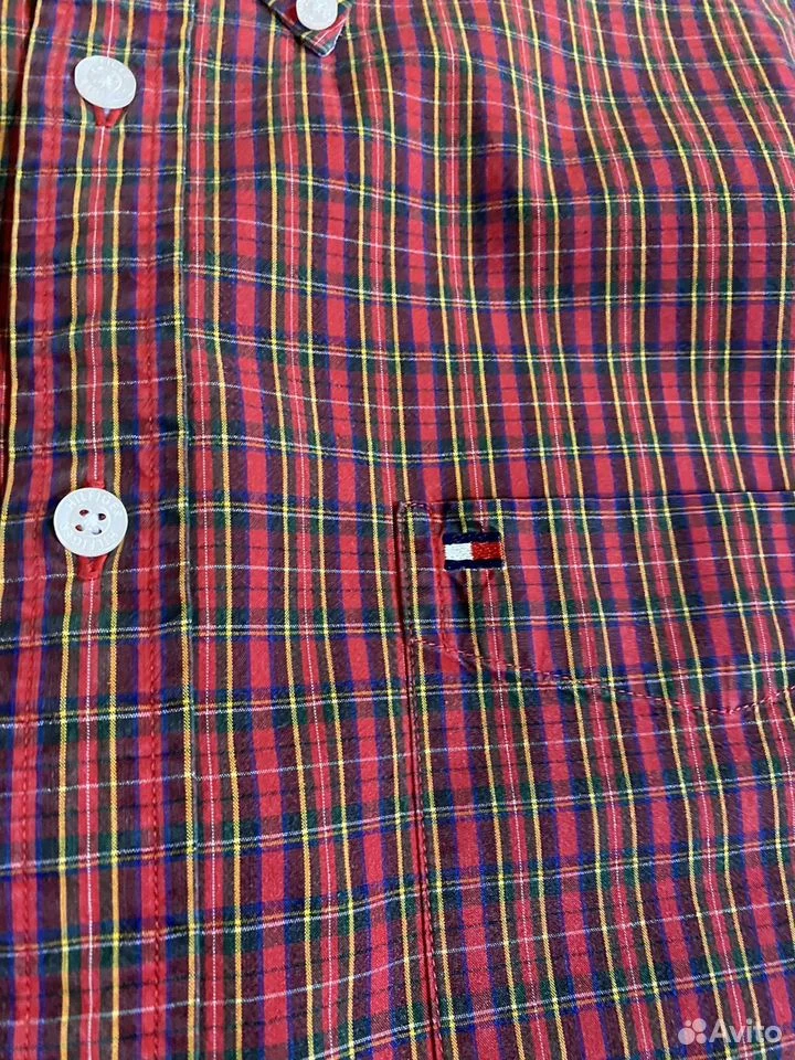 Рубашка Tommy Hilfiger в клетку/L/Оригинал - миниатюра 3