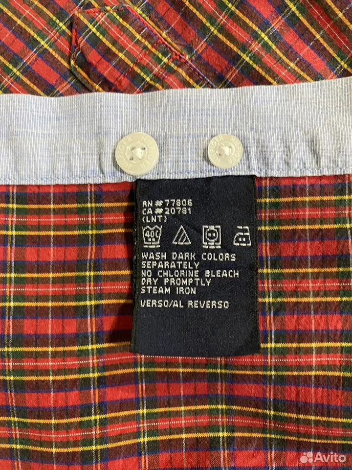 Рубашка Tommy Hilfiger в клетку/L/Оригинал - миниатюра 8