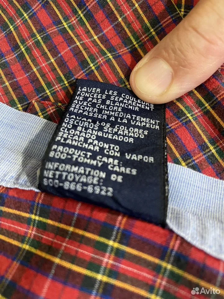 Рубашка Tommy Hilfiger в клетку/L/Оригинал - миниатюра 9