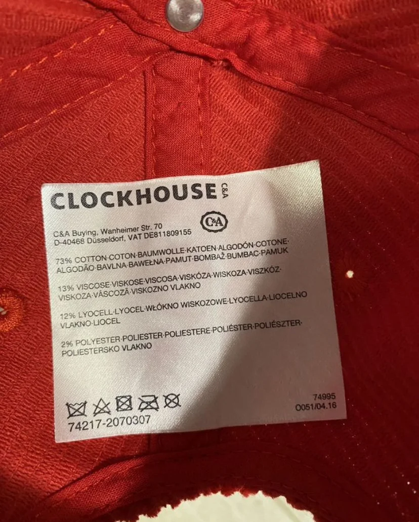 Вельветовая кепка «ClockHouse»/р.54-56/Оригинал - миниатюра 3
