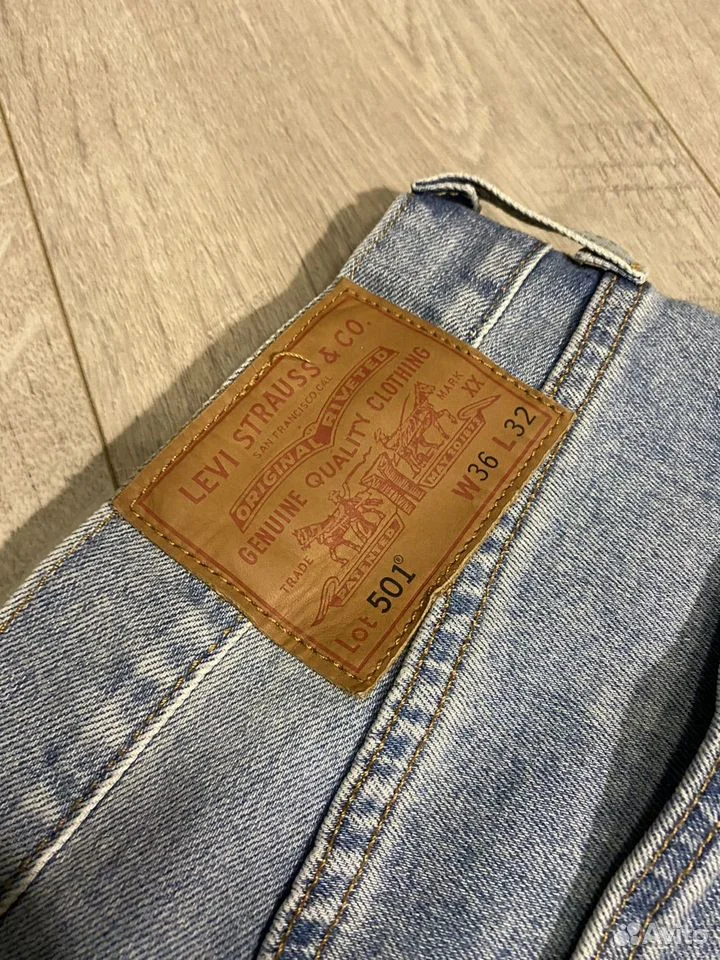 Джинсы «Levis 501»/W36;L32/Оригинал - миниатюра 3