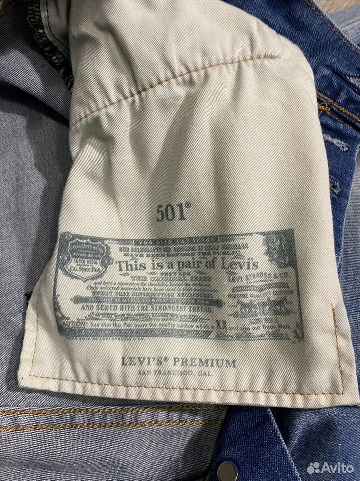Джинсы «Levis 501»/W36;L32/Оригинал - миниатюра 8