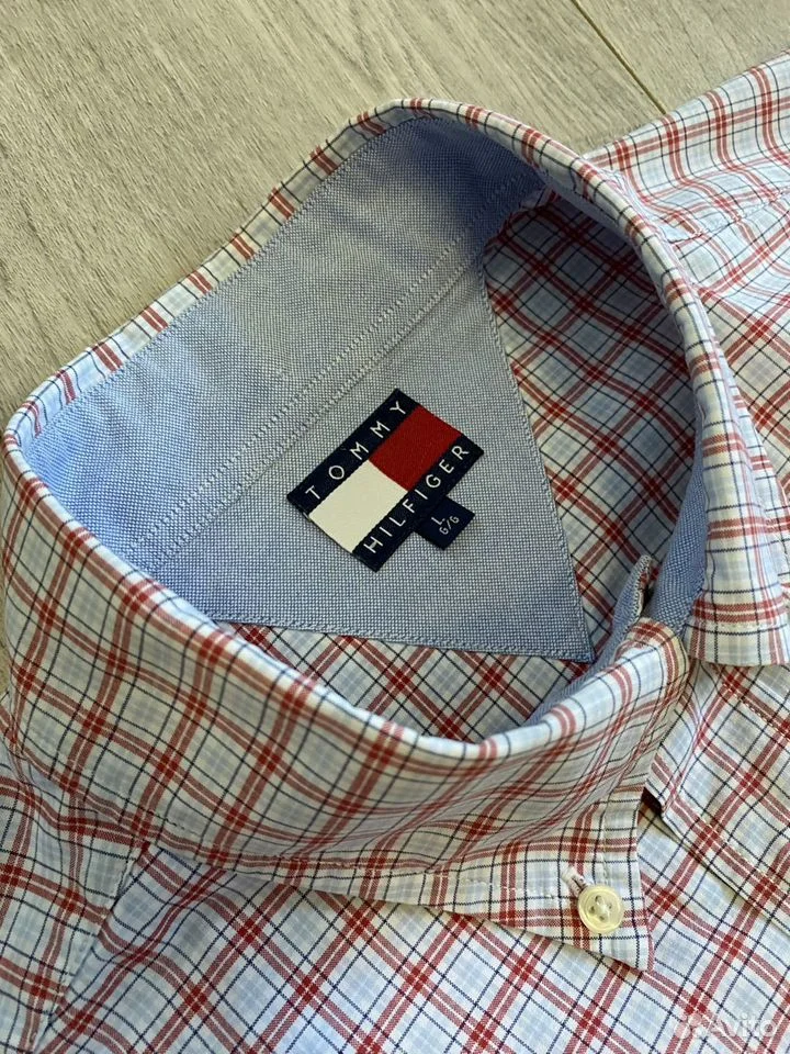 Винтажная рубашка «Tommy Hilfiger»/L/Оригинал - миниатюра 3