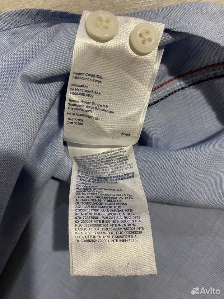 Рубашка «Tommy Hilfiger»/XL/Оригинал - миниатюра 6