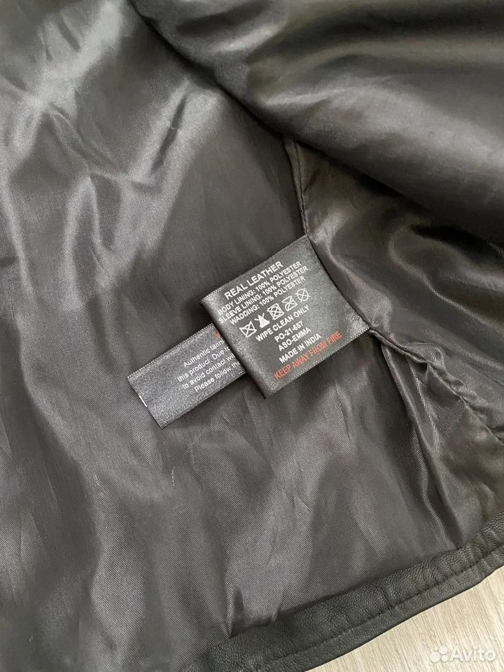 Кожаная куртка «Barneys Originals»/S/Оригинал - миниатюра 6