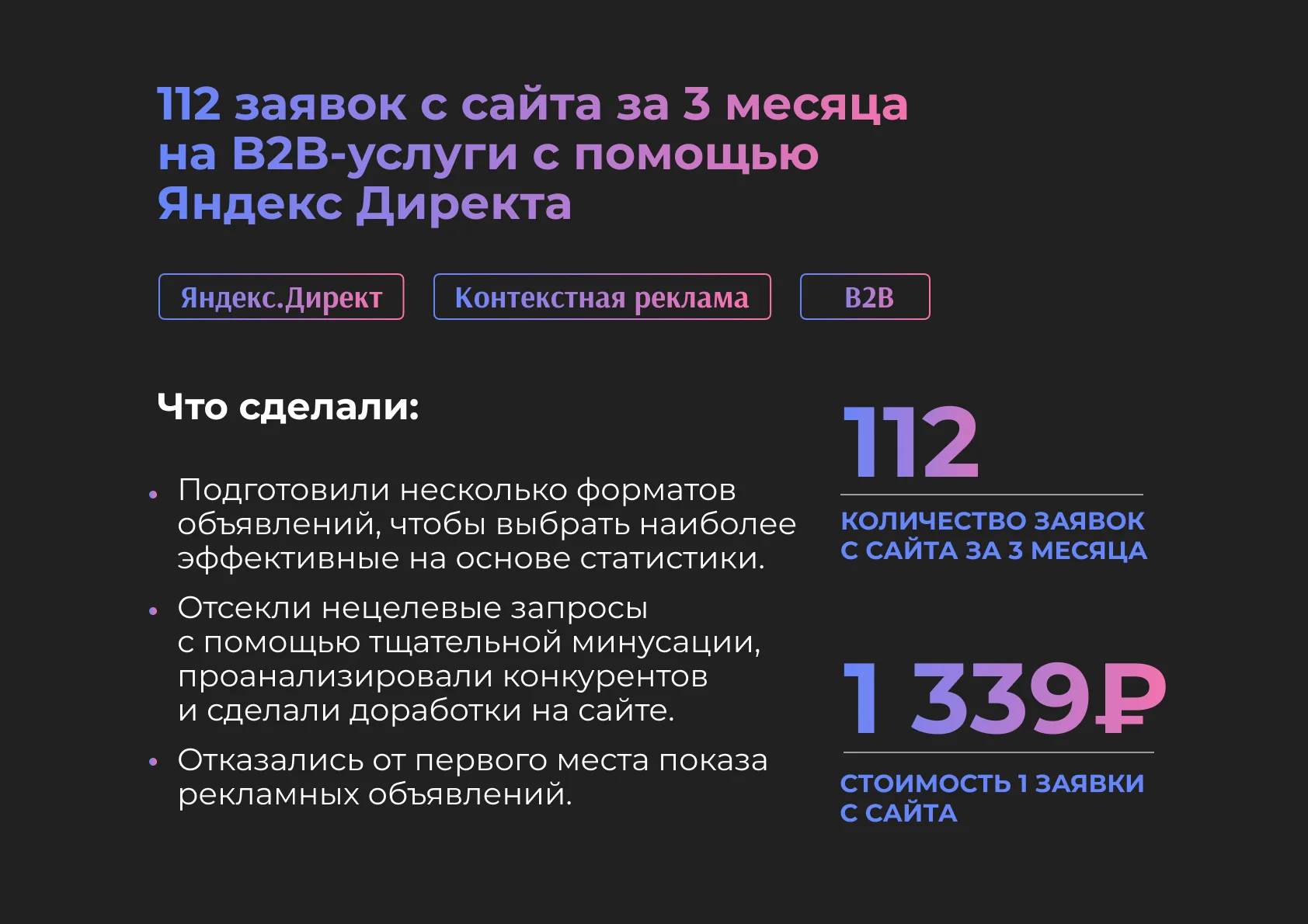 Услуги директолога. Настройка рекламы в Яндекс - миниатюра 2