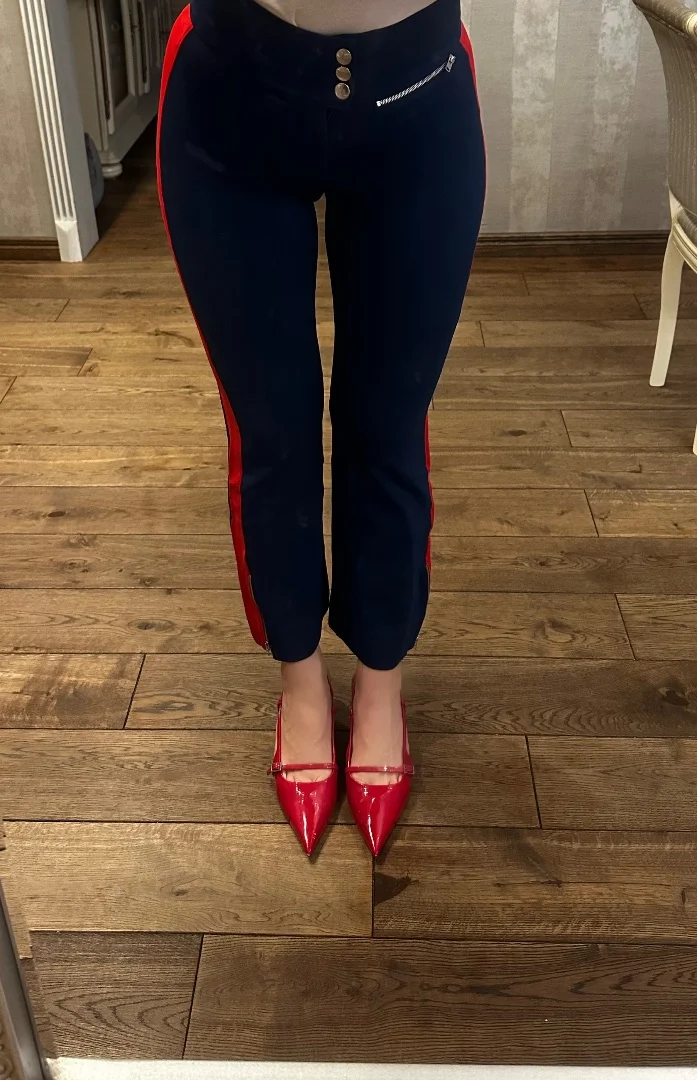 Брюки Gucci Web Stripe Track Pants (Blue / Red) - миниатюра 2