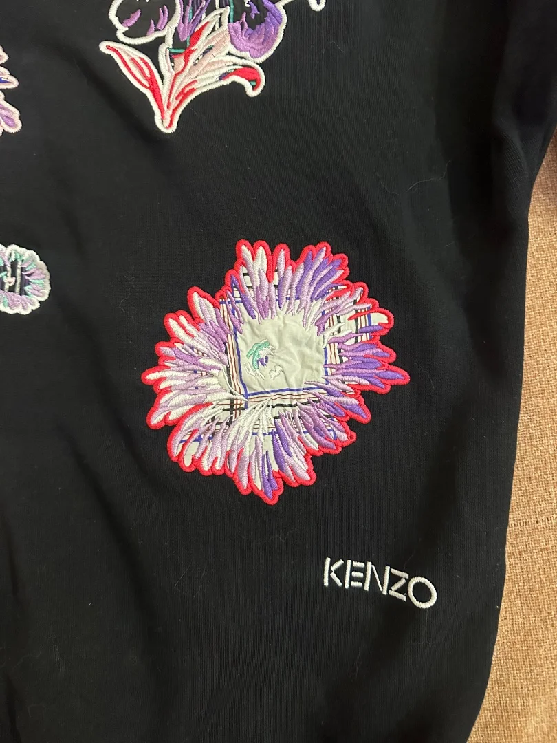 Свитшот Kenzo Drawn Flowers с вышивкой цветов - миниатюра 4