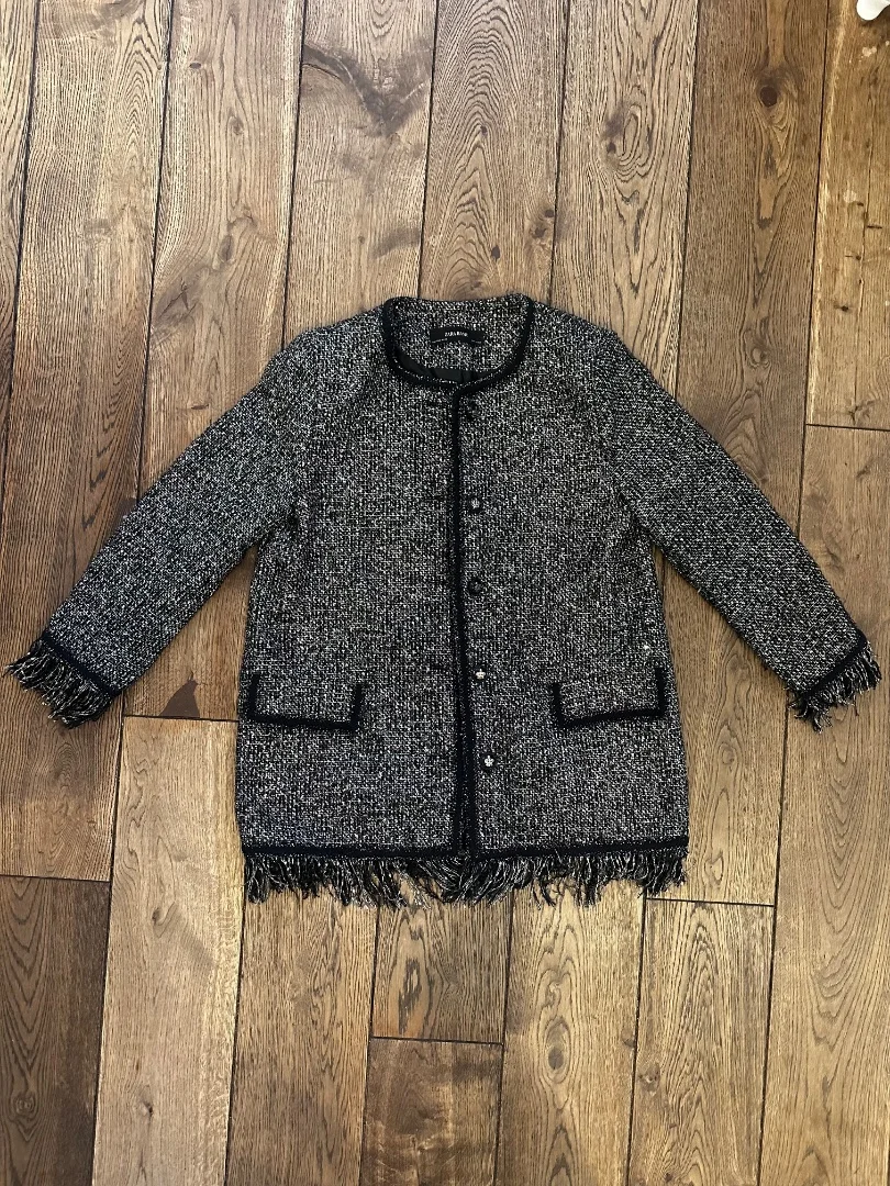 Твидовый жакет ZARA M - миниатюра 4