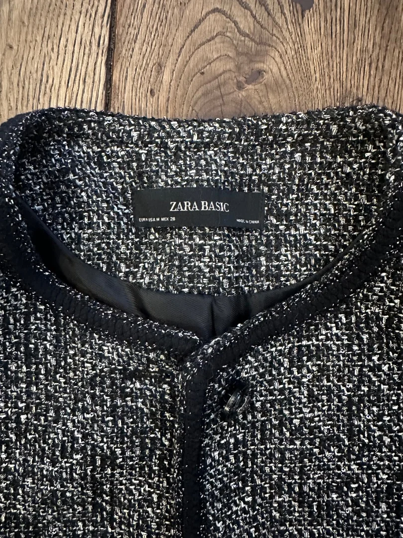 Твидовый жакет ZARA M - миниатюра 5