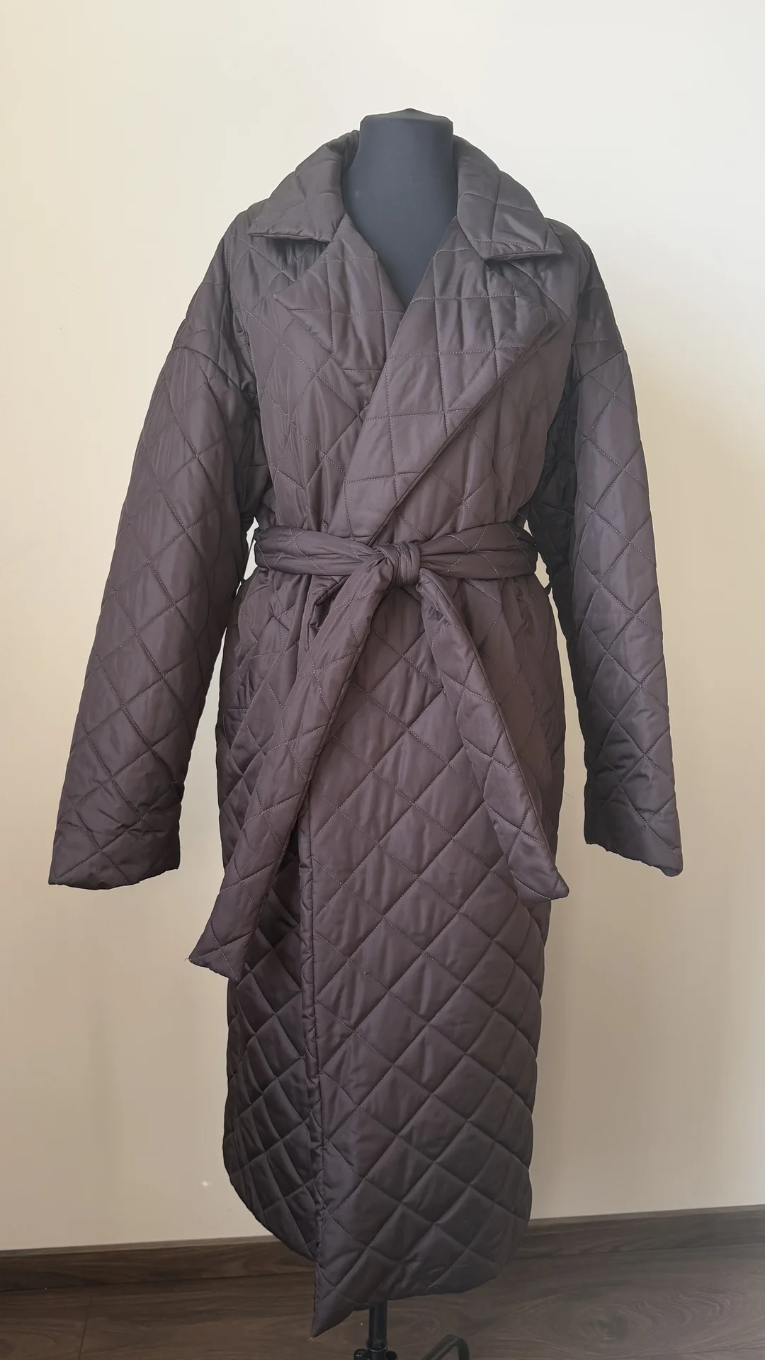 Стеганое пальто Robe утепленное демисезонное - миниатюра 2